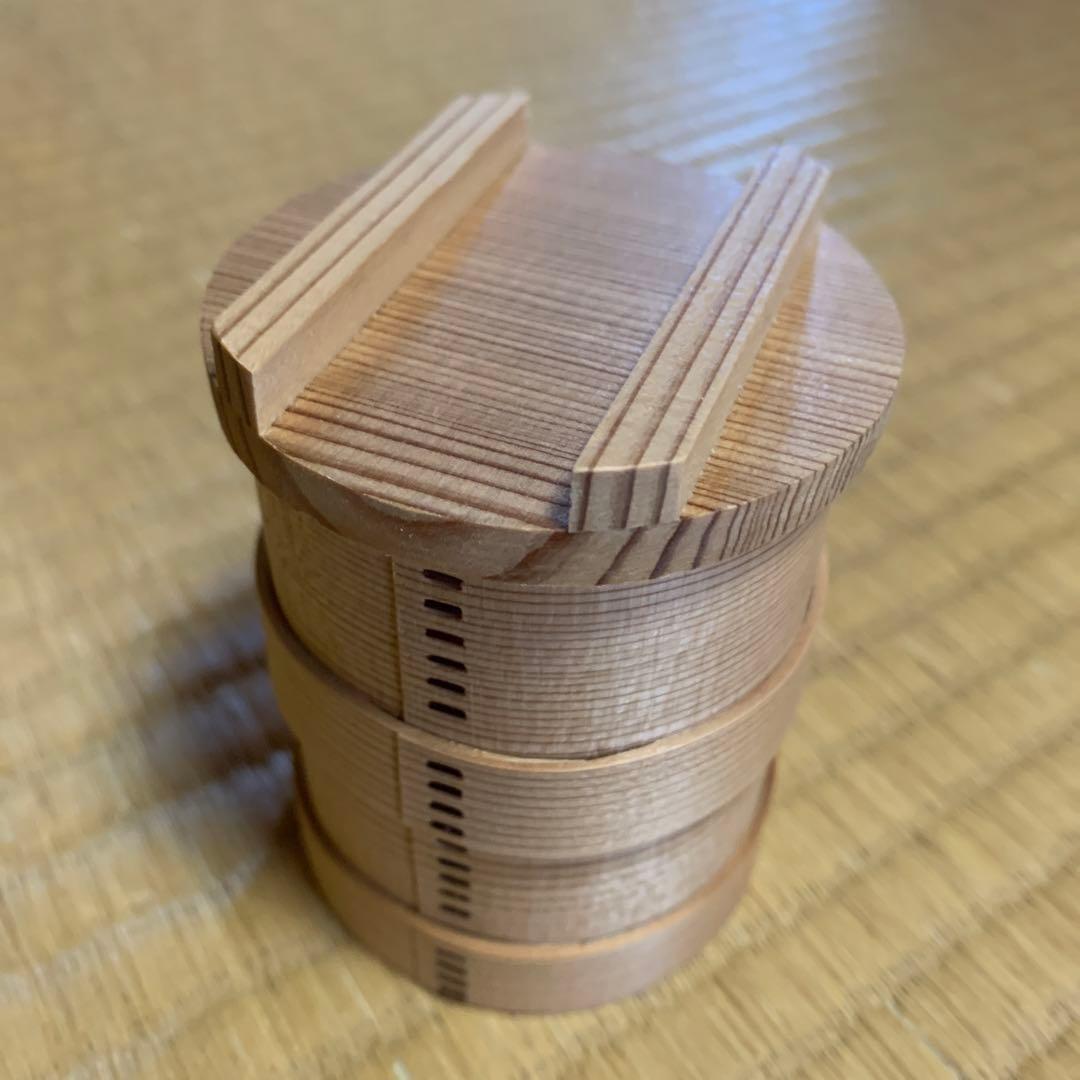 六代大与　蒸籠形曲茶器　共箱