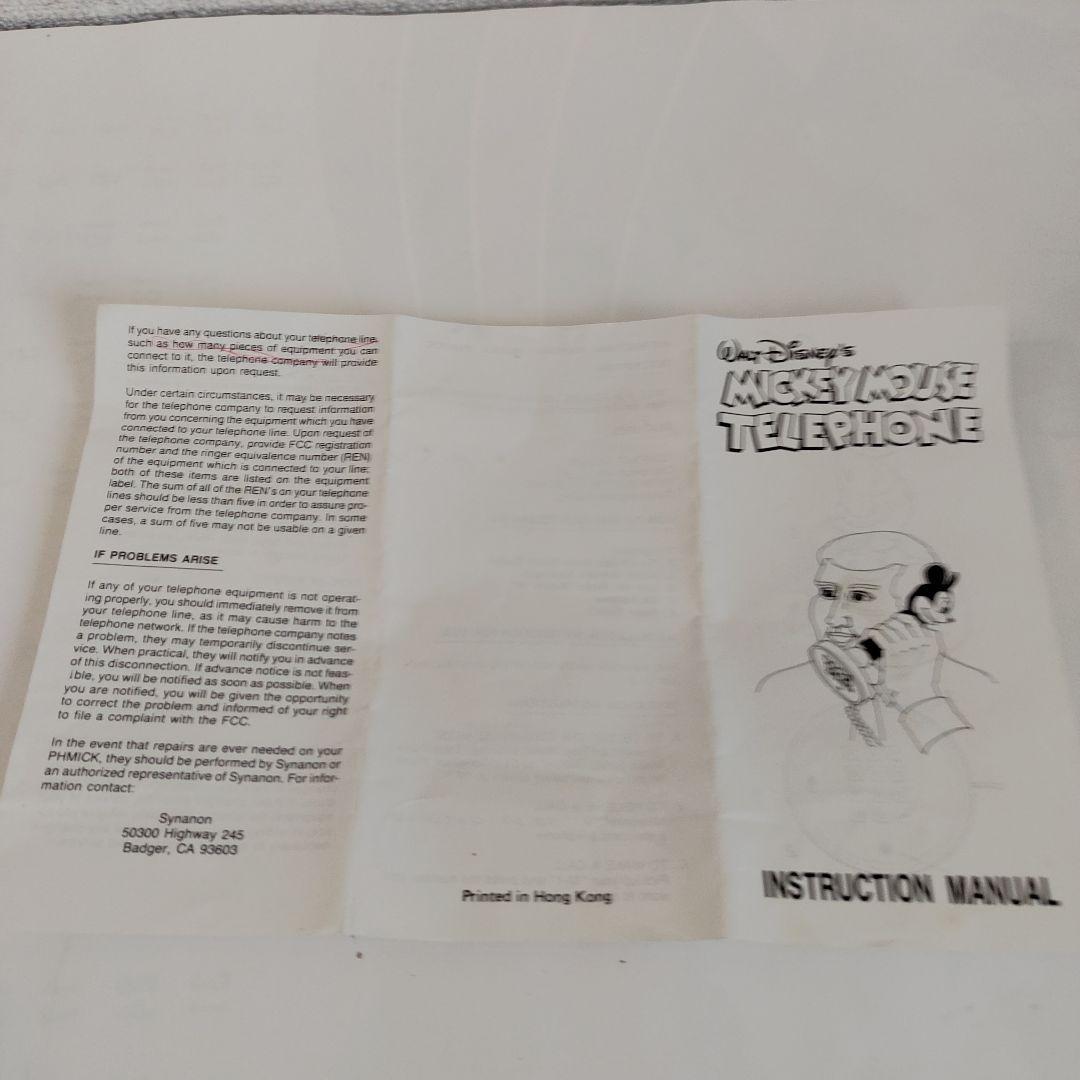 電話 ミッキーマウス テレフォン