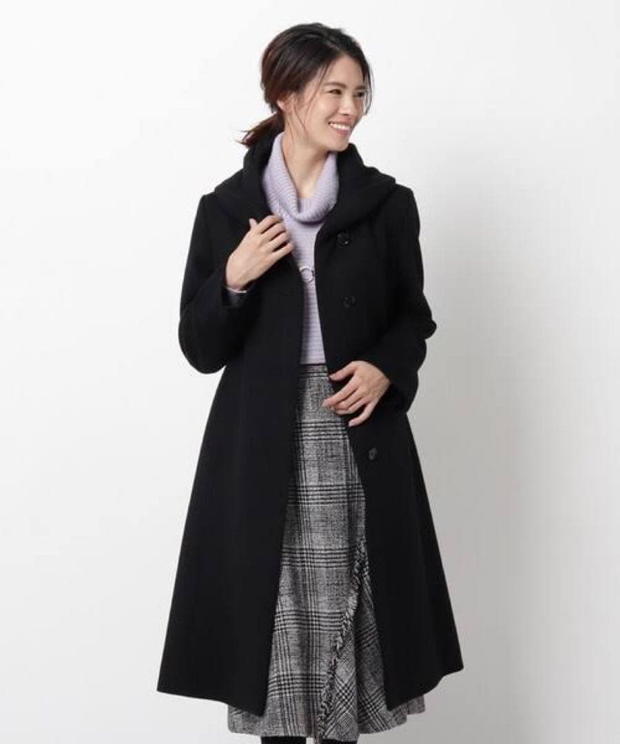 新品*Reflectリフレクト　ニュアンスネックアンゴラ羊毛コート　尾州産日本製