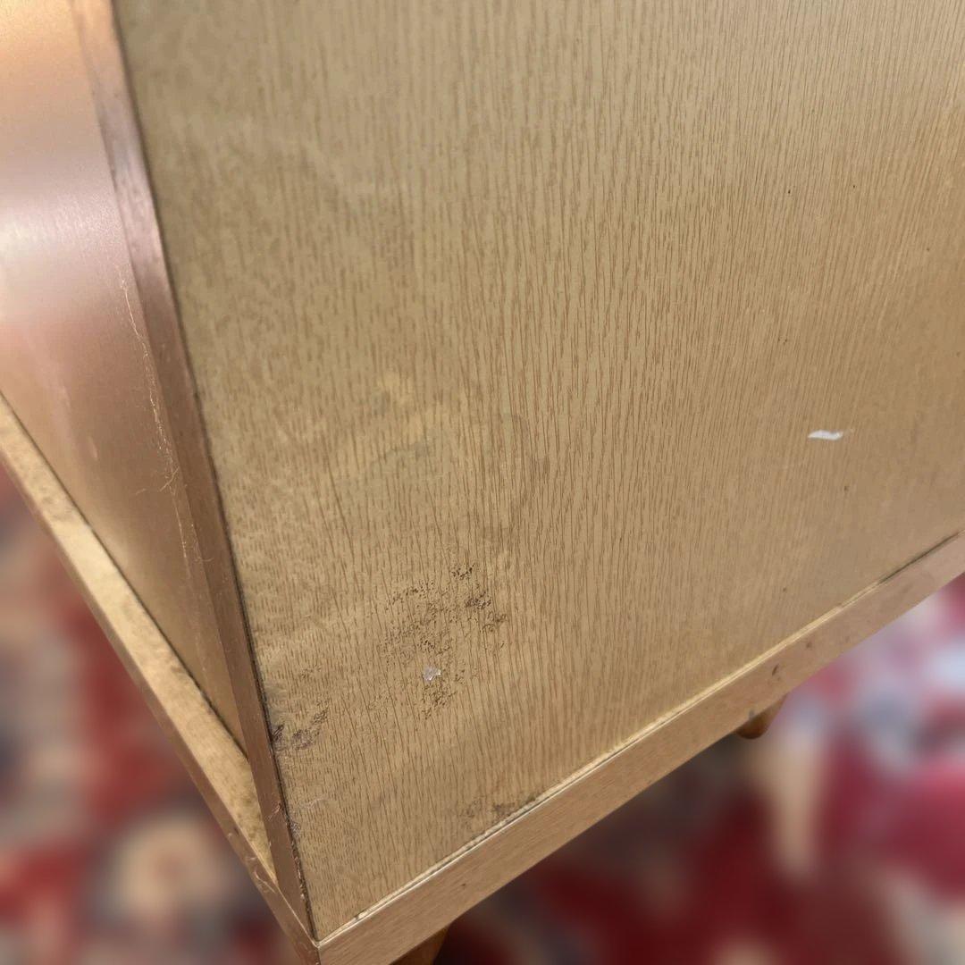 ナチュラルウッド スリムデザインチェスト　サイドボード　リビングボード