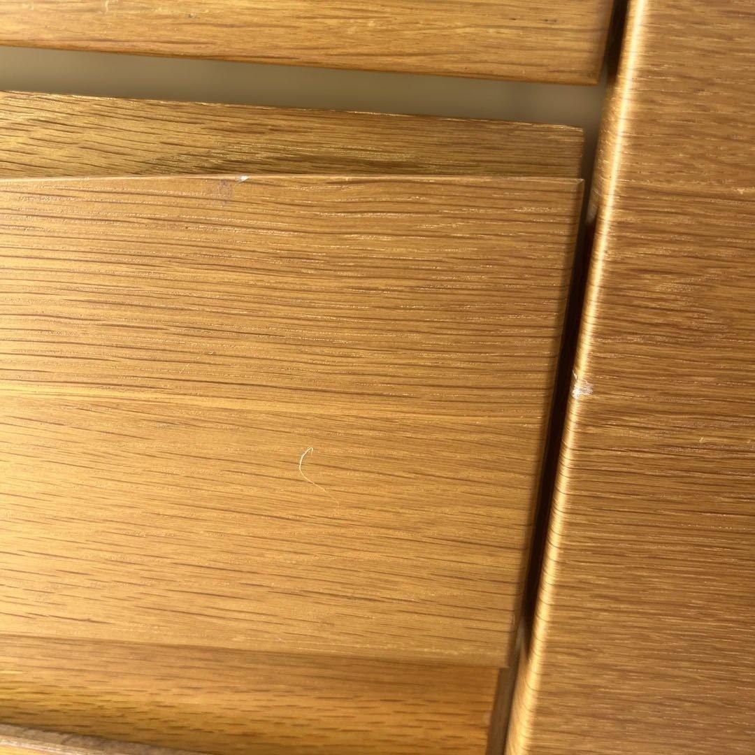 ナチュラルウッド スリムデザインチェスト　サイドボード　リビングボード