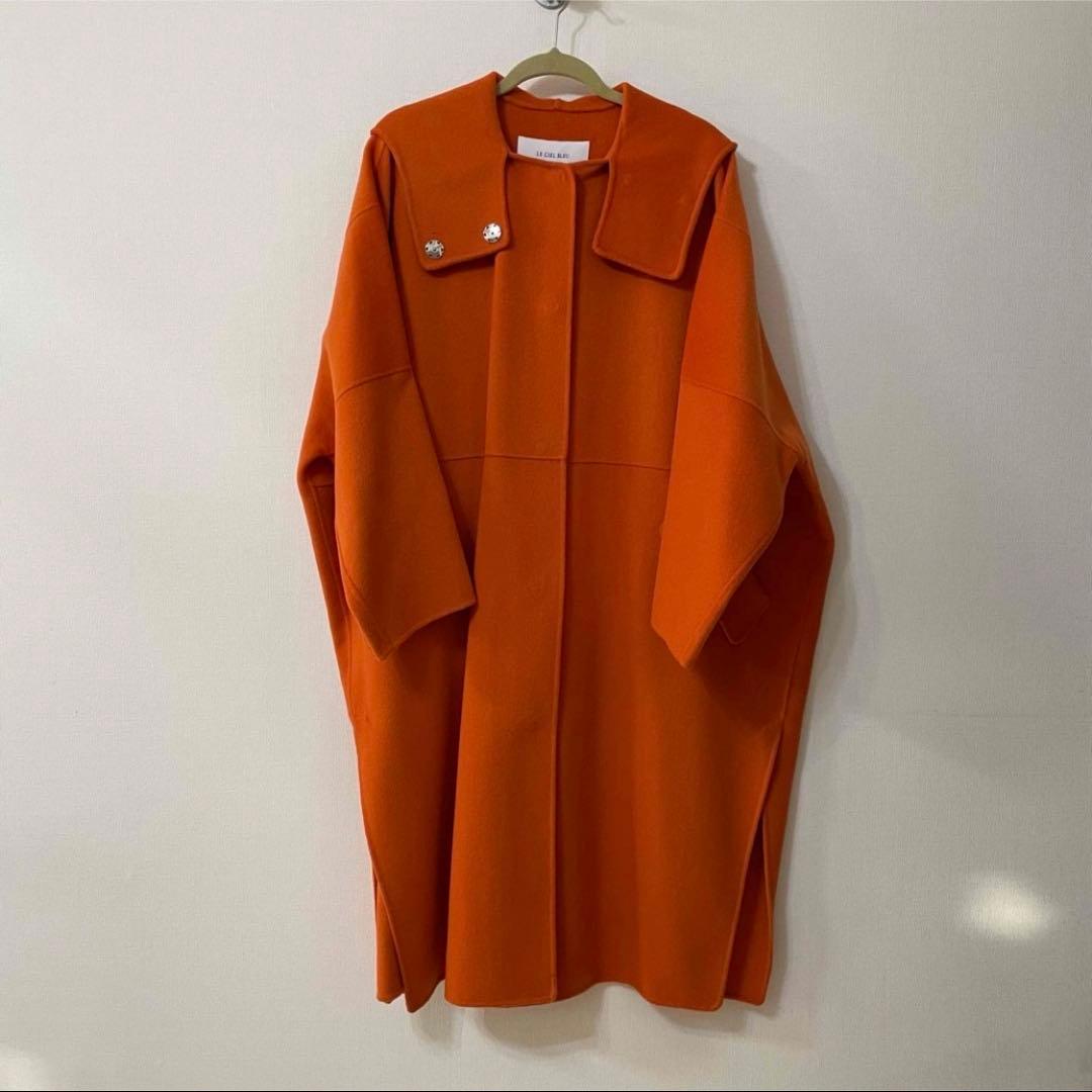ルシェルブルー Hooded Over Coat オレンジ