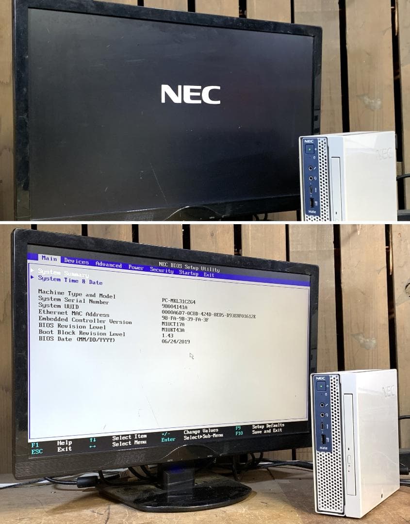 NEC 超小型/未使用SSD/Win11 Pro 25H2/MKL31C-4