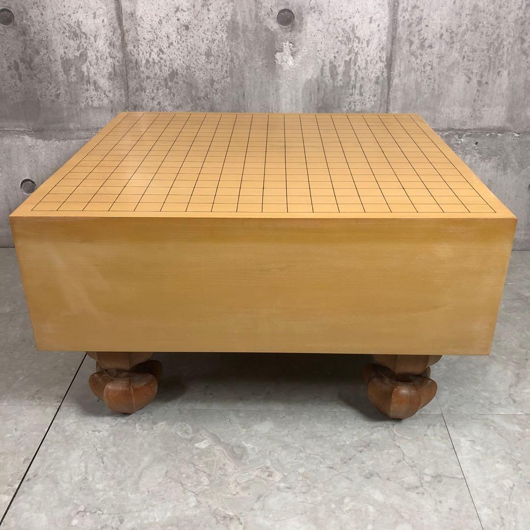 囲碁セット　足付碁盤　へそ有　木裏　特大碁笥　桐箱　蛤碁石　35号　桐箱