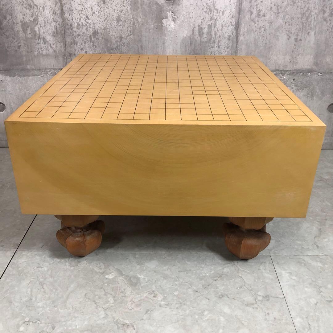 囲碁セット　足付碁盤　へそ有　木裏　特大碁笥　桐箱　蛤碁石　35号　桐箱