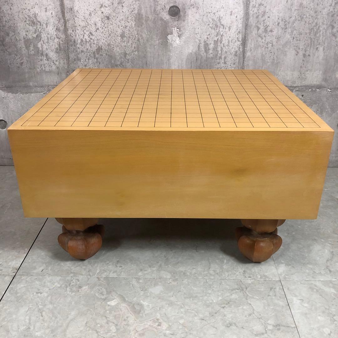 囲碁セット　足付碁盤　へそ有　木裏　特大碁笥　桐箱　蛤碁石　35号　桐箱