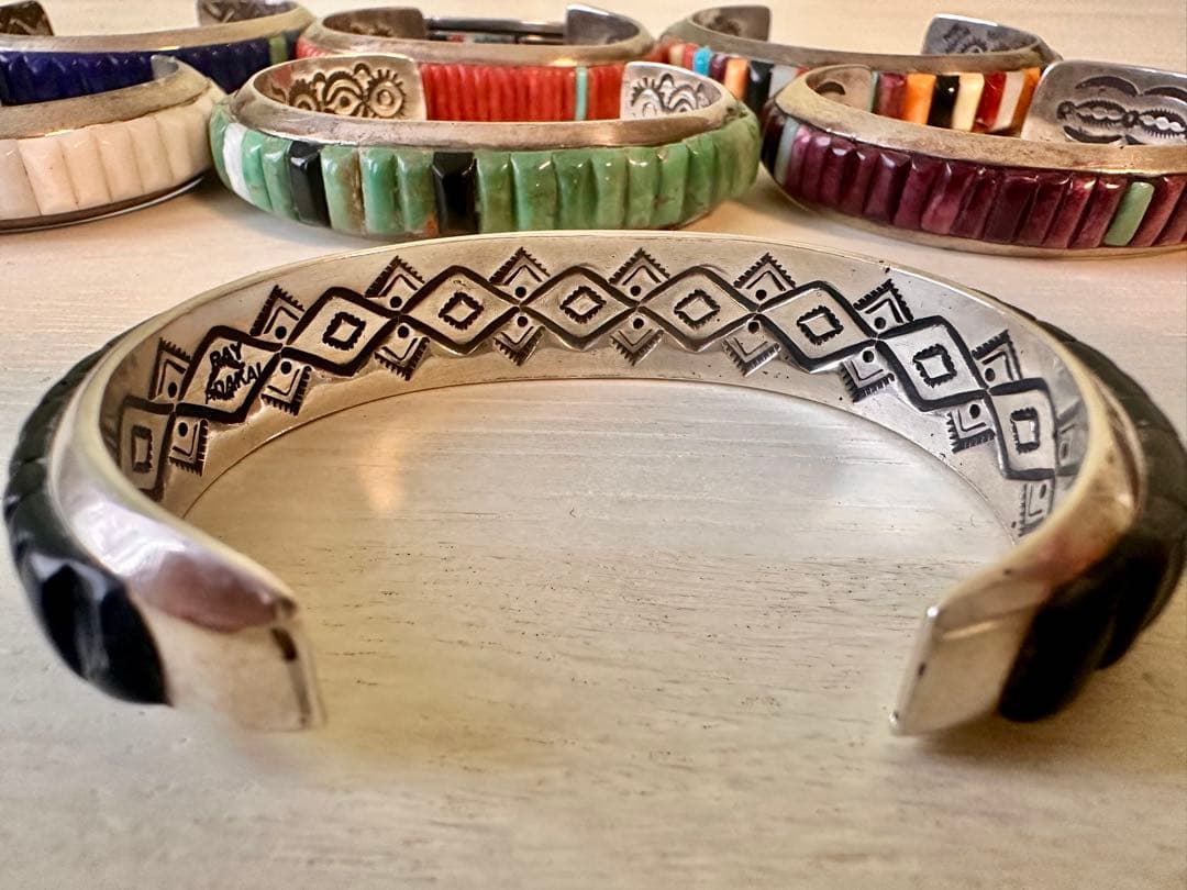 Ray Adakai レイアダカイ オニキス インレイバングル ナバホ