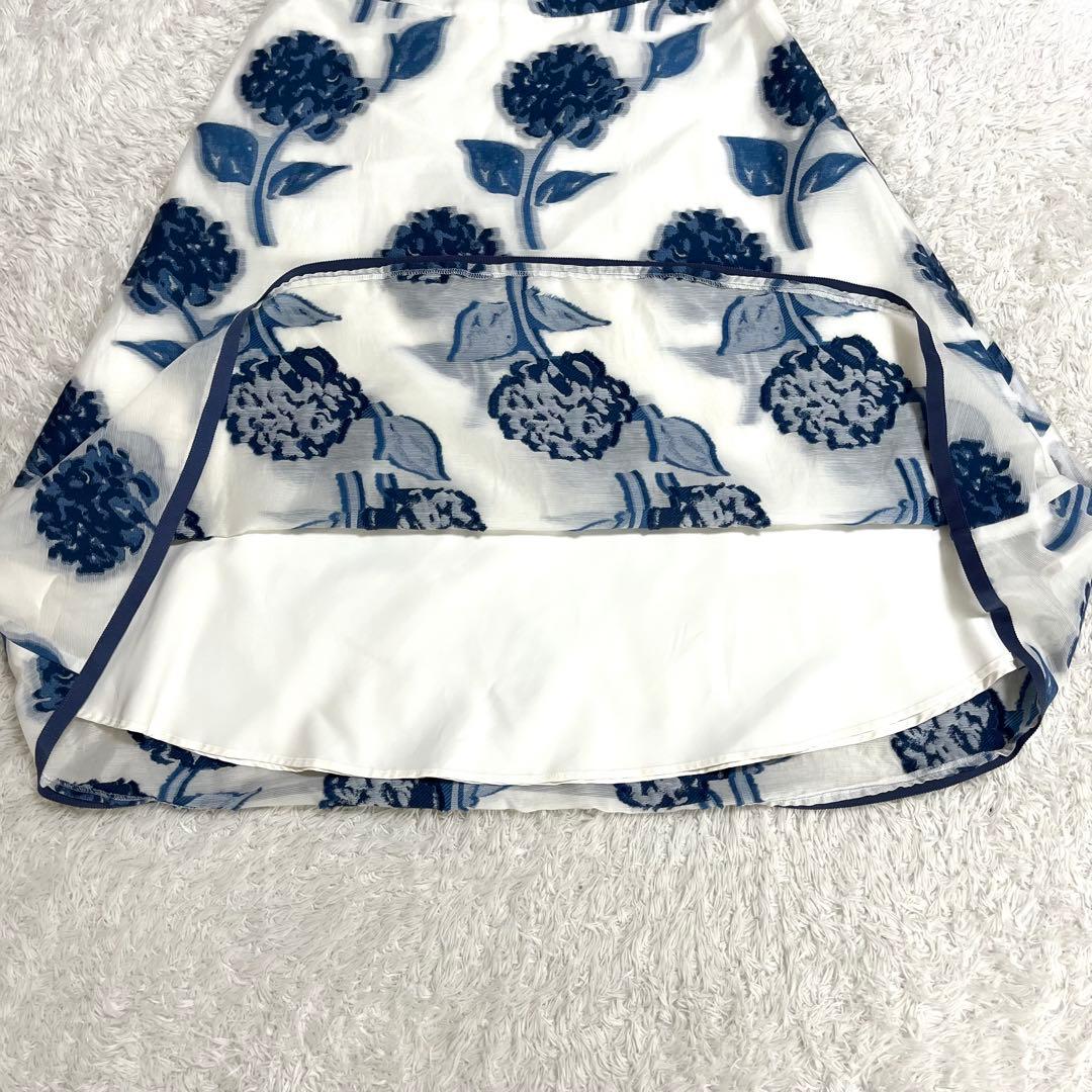 ✨新品タグ付✨エムズグレイシー フレアスカート 花柄 総柄