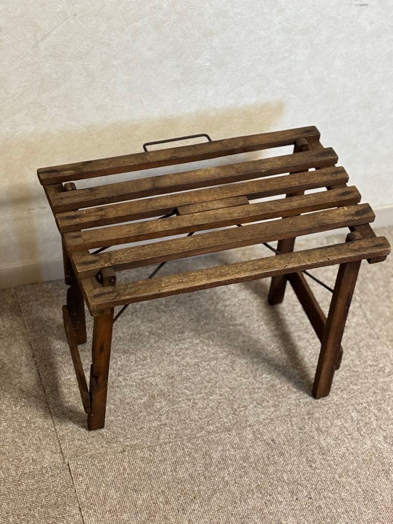 フランス　アンティーク　フォールディングスツール