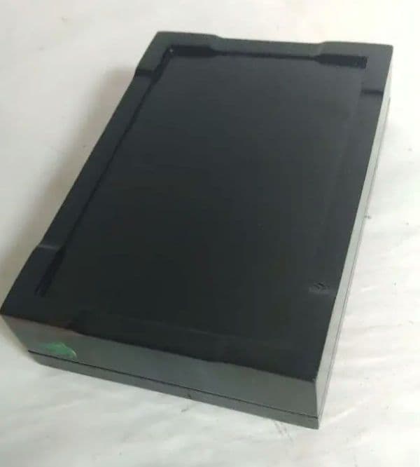 小箱　硝子絵　宝石箱　煙草入れ　漆絵　美人画　葡萄栗鼠　螺鈿　木製　ミ10