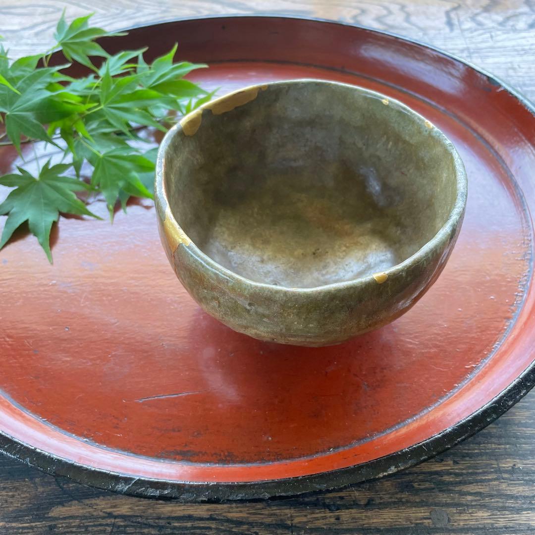 Mさま専用ページ＊飴釉窯変辰砂　茶碗　金継　抹茶茶碗　時代物＊