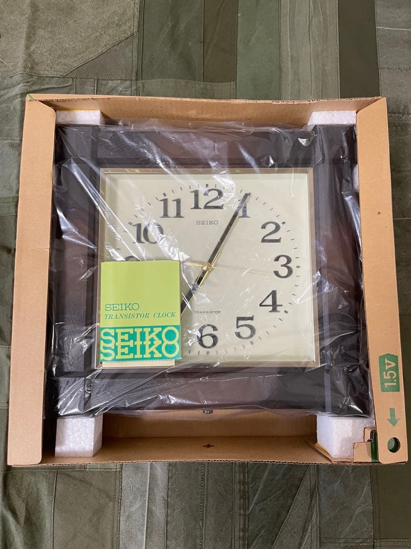 【未使用品】SEIKO セイコー　トランジスター　壁掛け時計　昭和レトロ