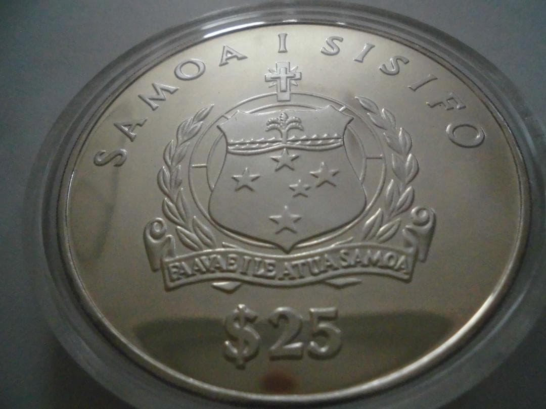 サモア コントキ号 銀貨 1986年 $25　5トロイオンス