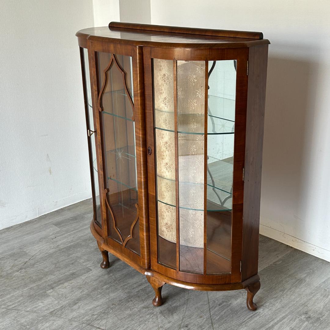イギリス アンティーク家具 ディスプレイ キャビネット 1930年頃 778A