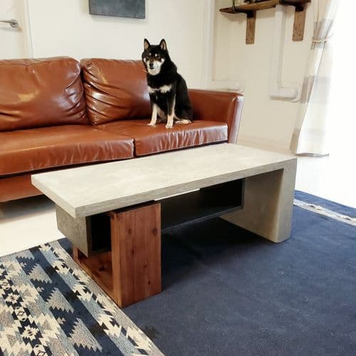 morterette ローテーブル コンクリート調エフェクト