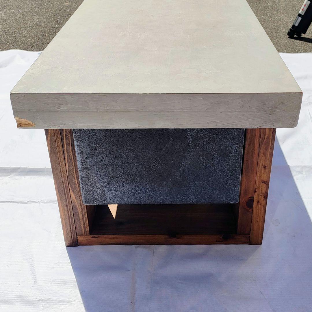 morterette ローテーブル コンクリート調エフェクト