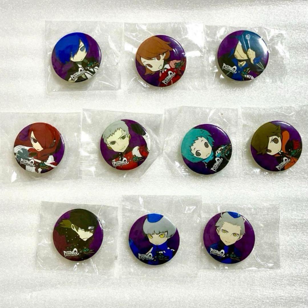 ペルソナQ パセラ 缶バッジ ペルソナ3 結城理 主人公 ゆかり 真田 荒垣