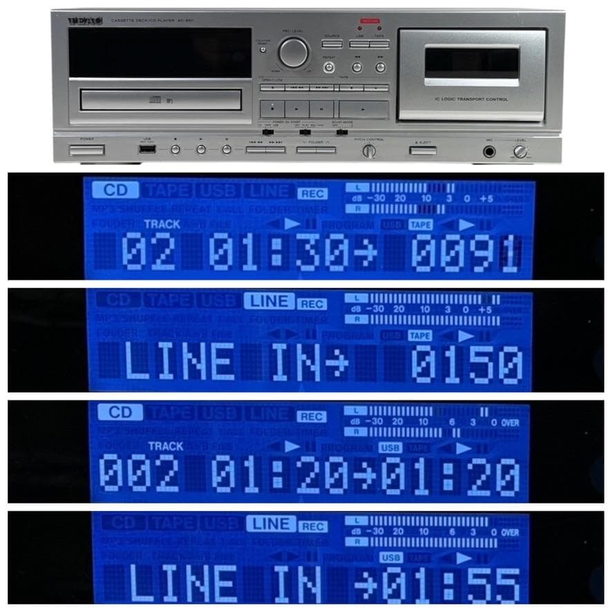 訳あり動作品・録音動作確認済・TEAC CDプレーヤー AD-850