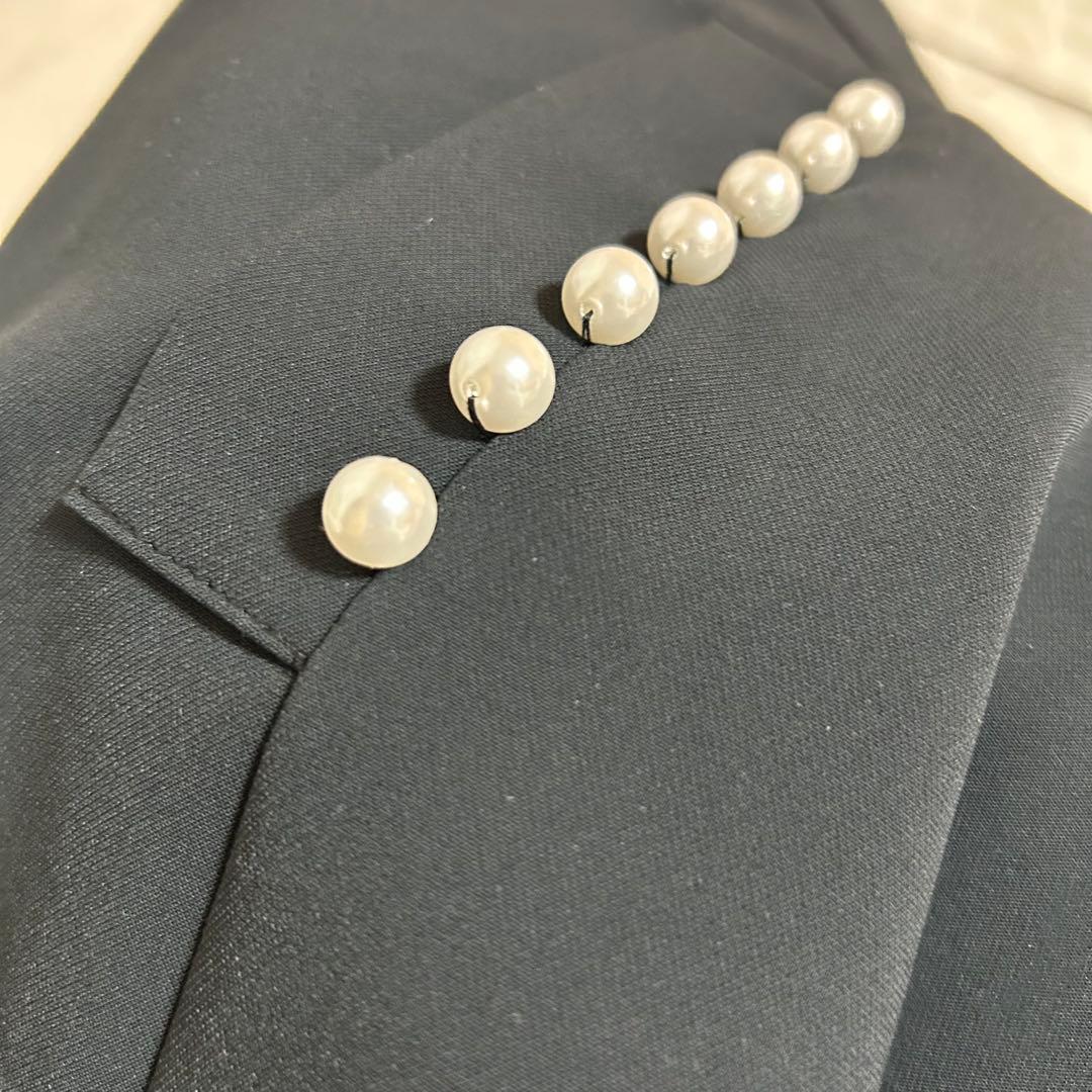 極美品✨ルネ 2022年モデル 秋冬に◎ミモレ丈 パール タック スカート 34