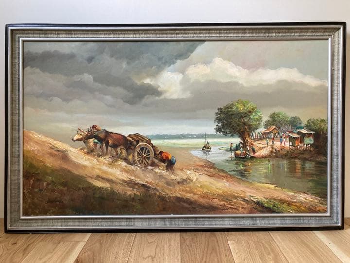 絵画　バングラデシュ　油絵　アート