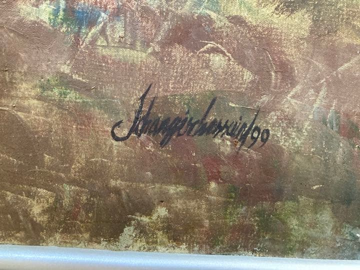 絵画　バングラデシュ　油絵　アート