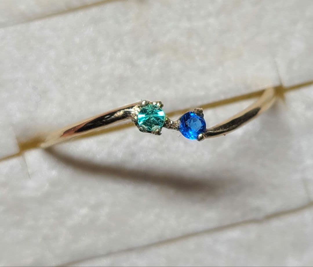 じゅんさくら★アウイナイト&パライバトルマリン、ラズライト★リングオーダー