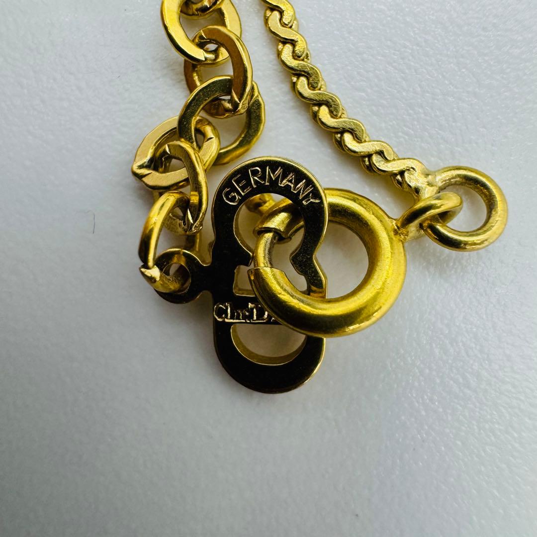 ✨Dior✨ディオール✨CD✨ラインストーン✨ゴールド✨ネックレス✨