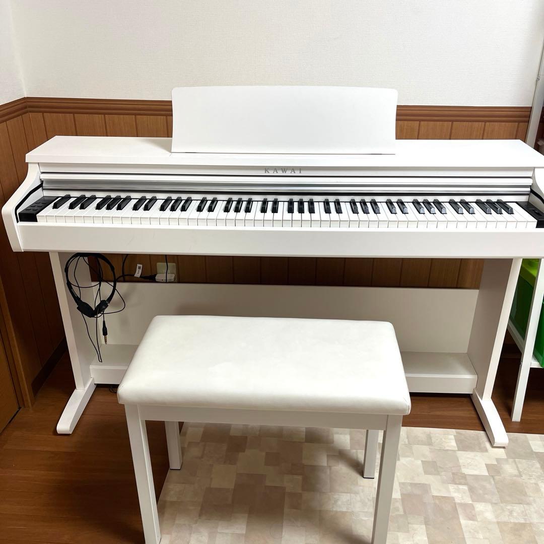 KAWAI カワイ　電子ピアノ ホワイト 椅子付き