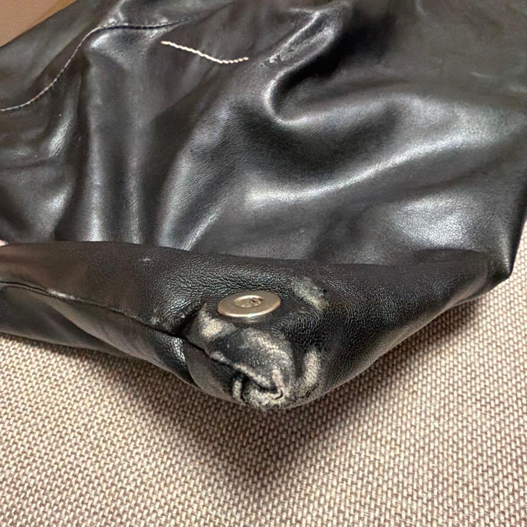 MM6 Maison Margielaブラックレザージャパニーズ