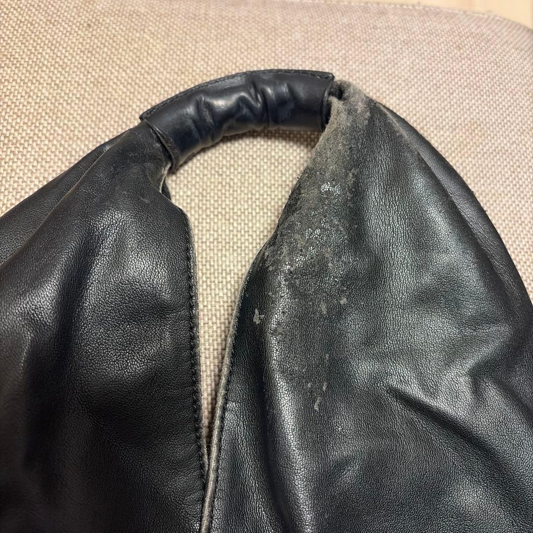 MM6 Maison Margielaブラックレザージャパニーズ