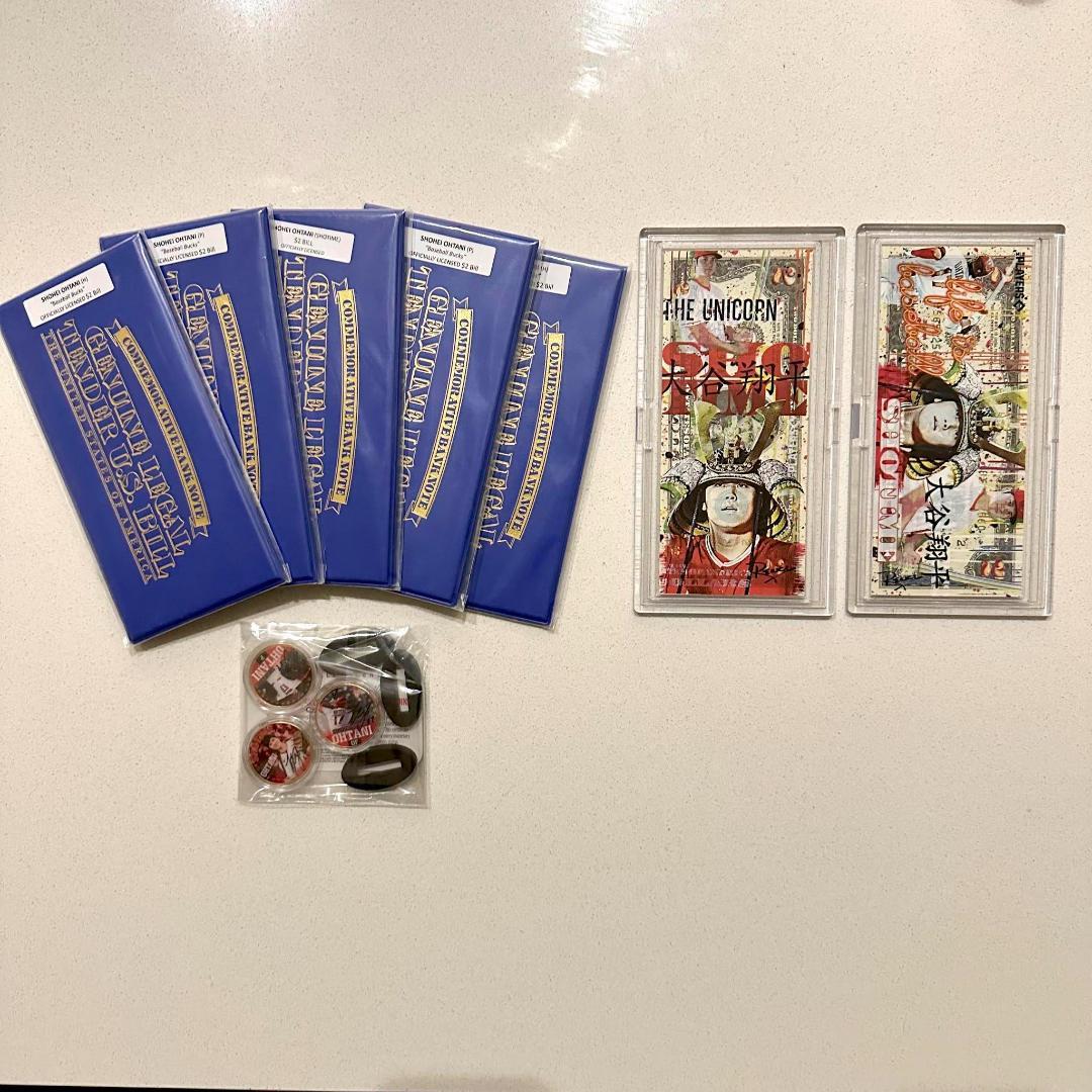 【記念限定品合計10点】大谷翔平2ドル紙幣7枚＆ 1/2ドル金貨3枚【おまけ有】