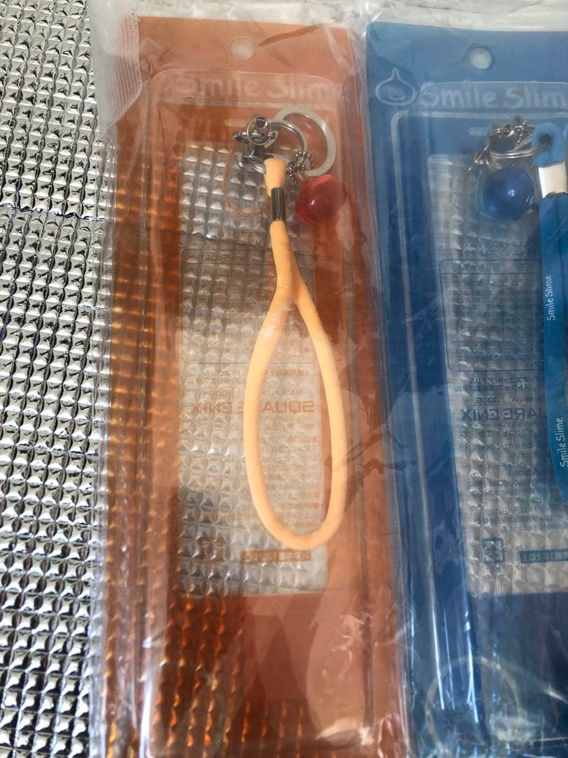 ドラゴンクエスト　スマイル　スライム　スライムリングストラップ　ブルー＆オレンジ