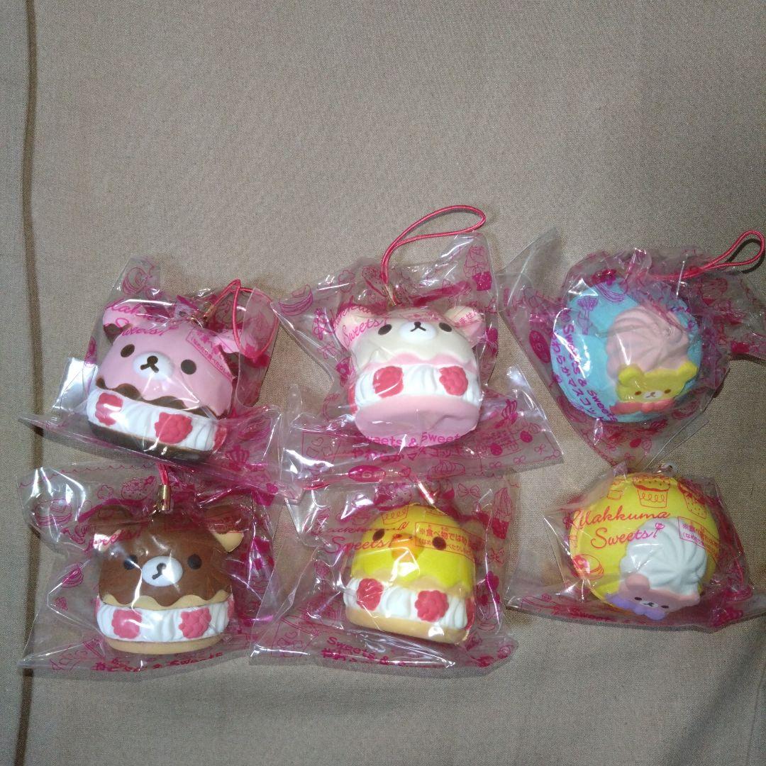 【新品未使用】リラックマ sweets＆sweets　やわらかマスコット　全６種