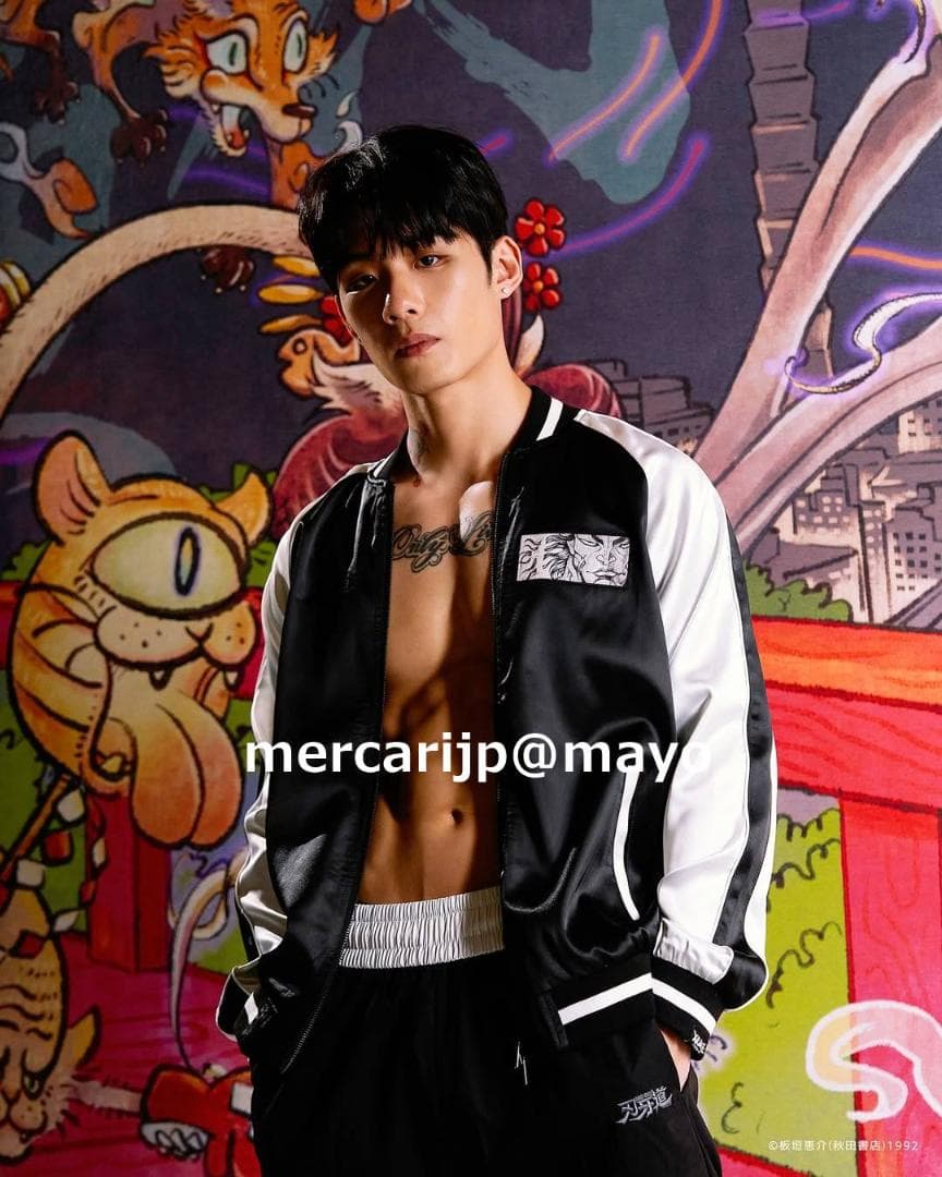 台湾限定 刃牙 Xrageコラボ 範馬勇次郎 刺繍 スカジャン　XL