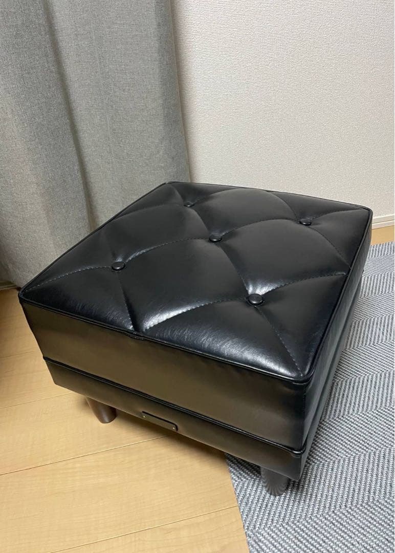 カリモク60　オットマン　スタンダードブラック B