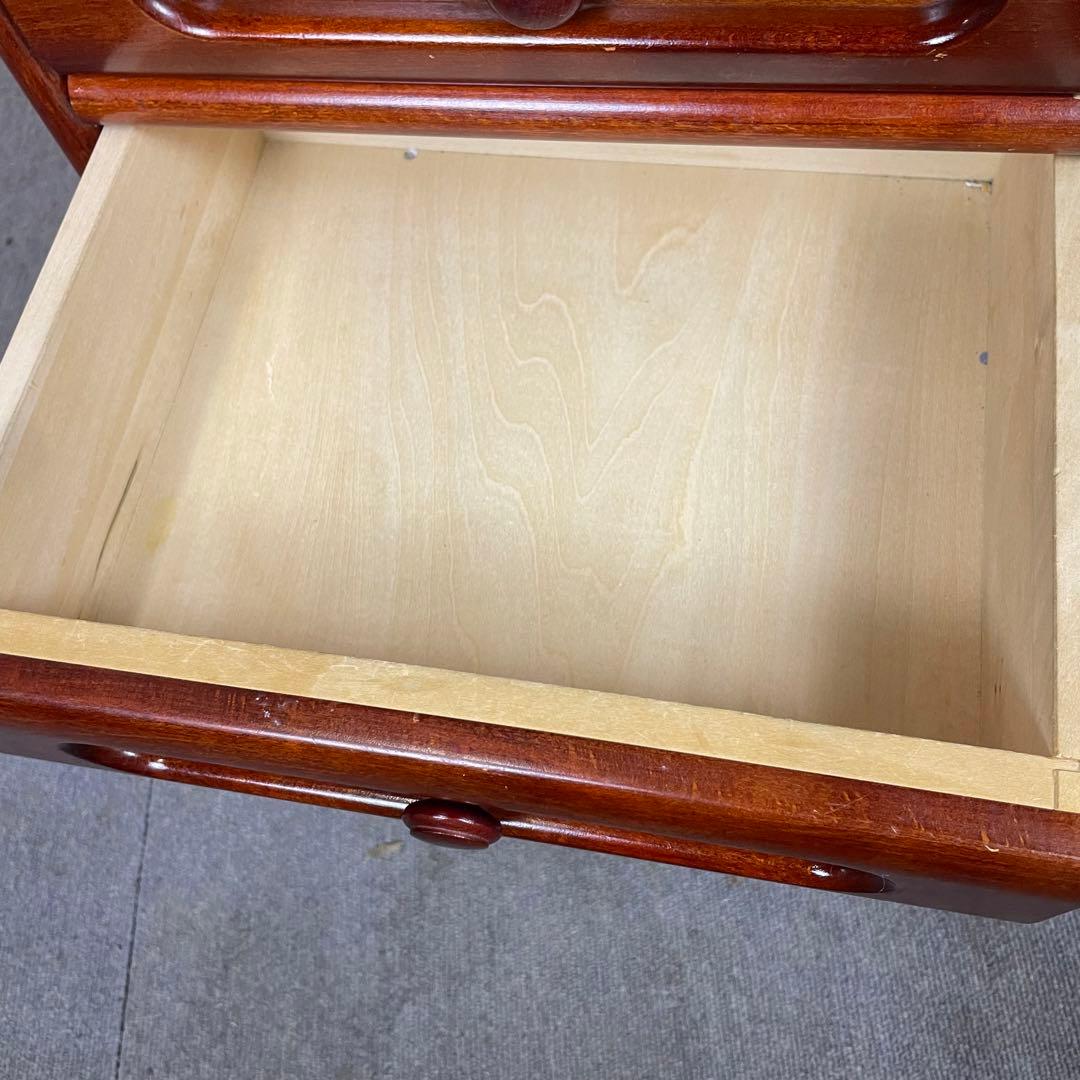 【送料込】カリモク　電話台　昭和レトロ　アンティーク