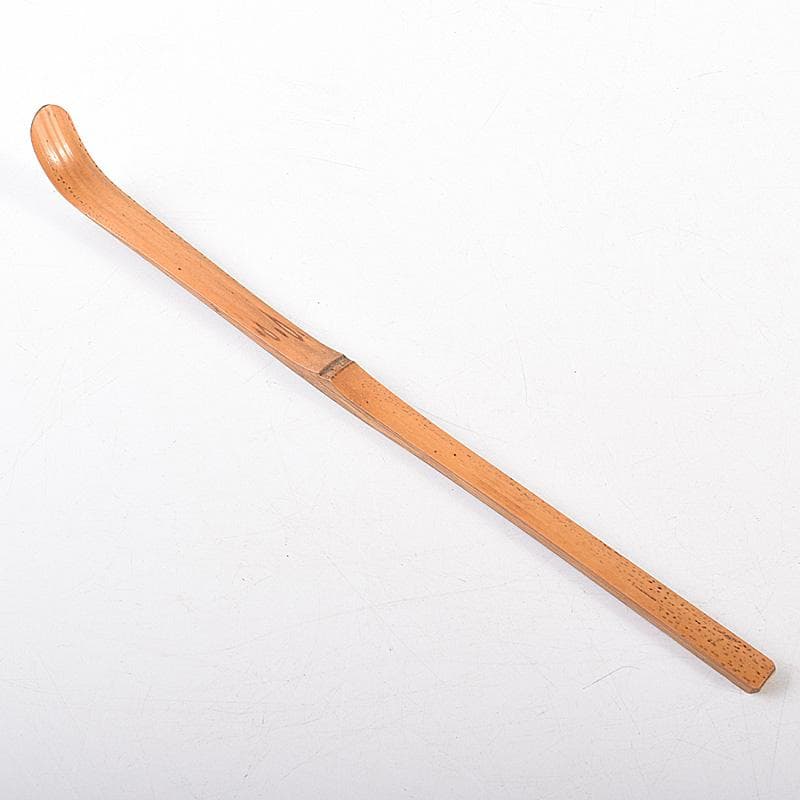 茶道具　表千家九代了々斎自作　茶杓　銘「吉野」　書付　共筒共箱　D　R7640