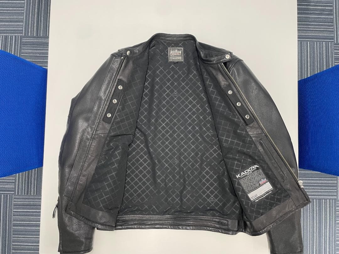 【美品】カドヤ　シングルジャケット3L　EURUS-GS　プロテクターとおまけ付