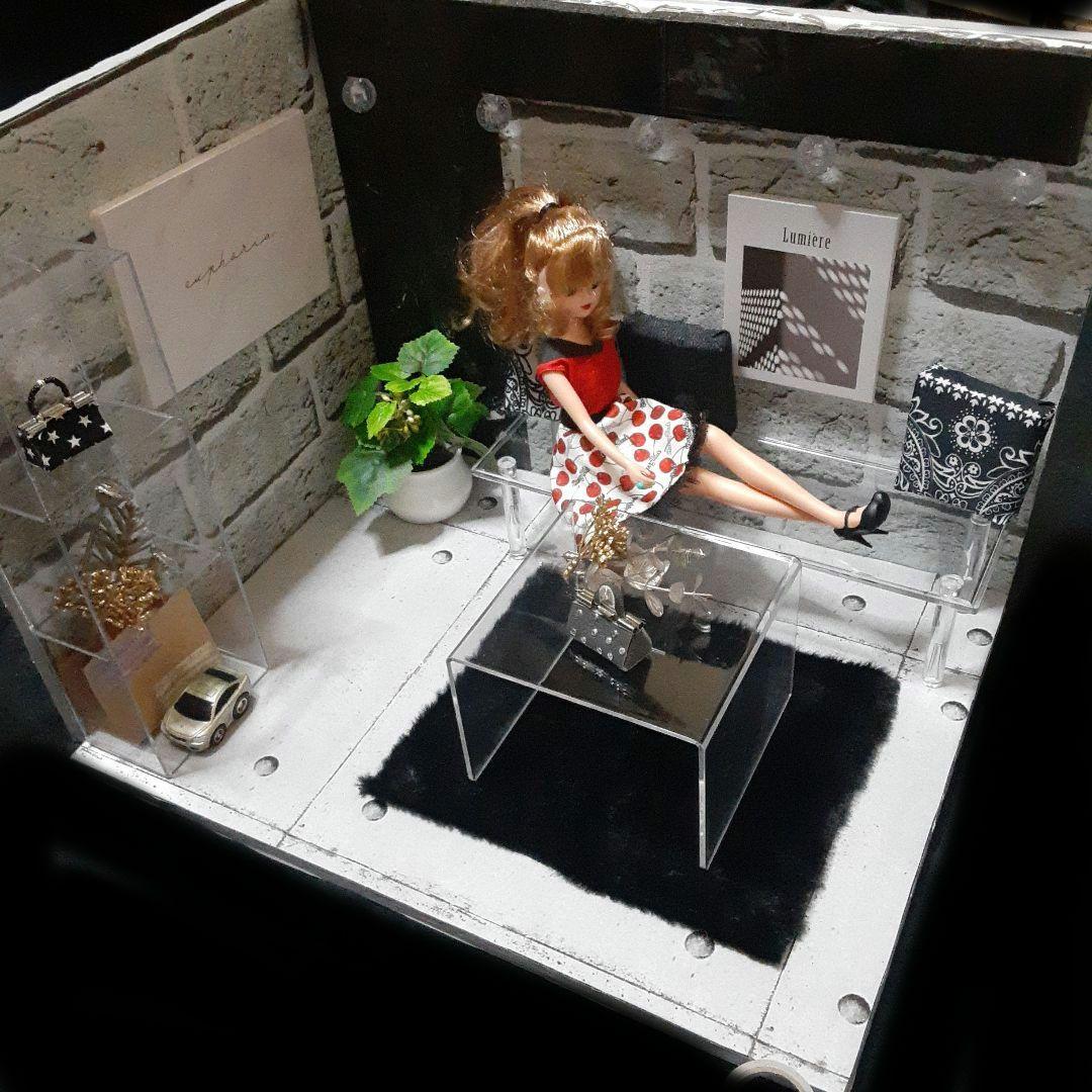 SALE大型2Wayメンズドールハウス ミニチュア背景ボード