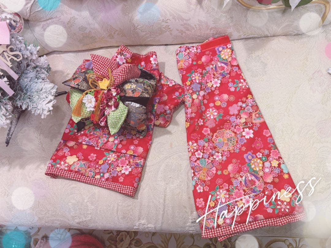 pon2pan2☆犬オーダーお着物☆犬オーダーお引き摺りお着物