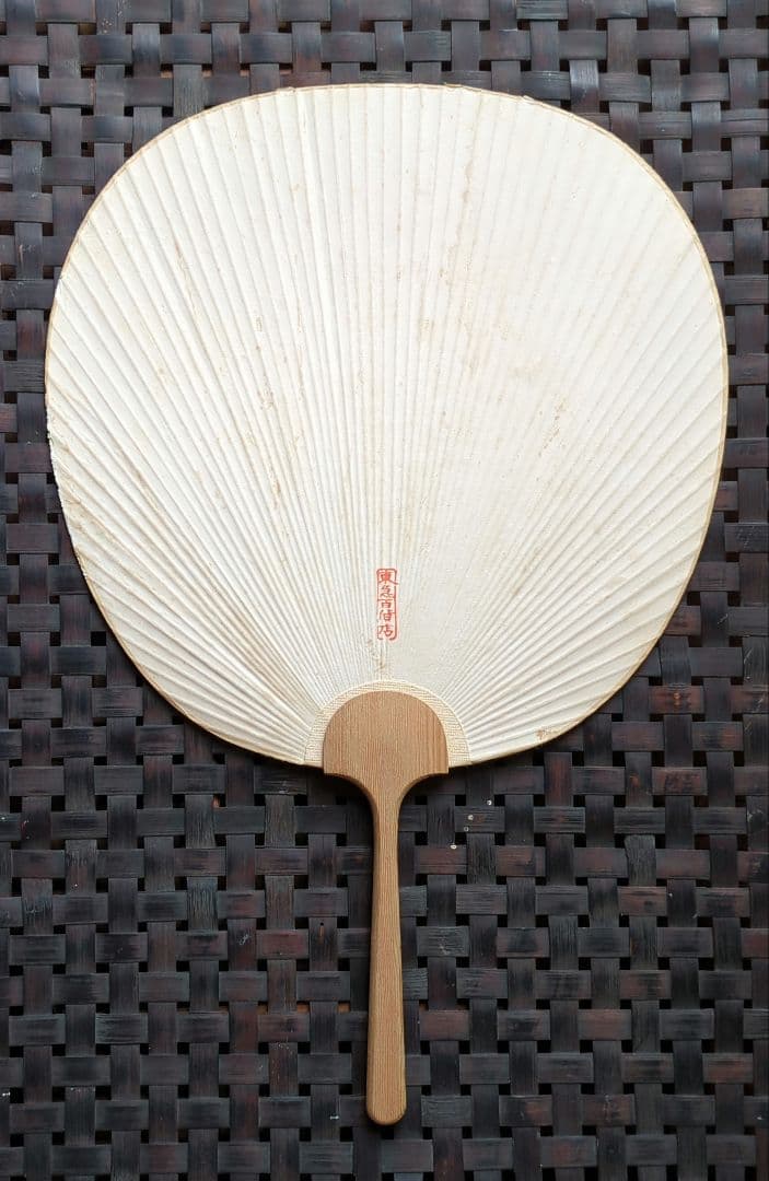 日本製高級うちわ　源氏物語　古道具　希少