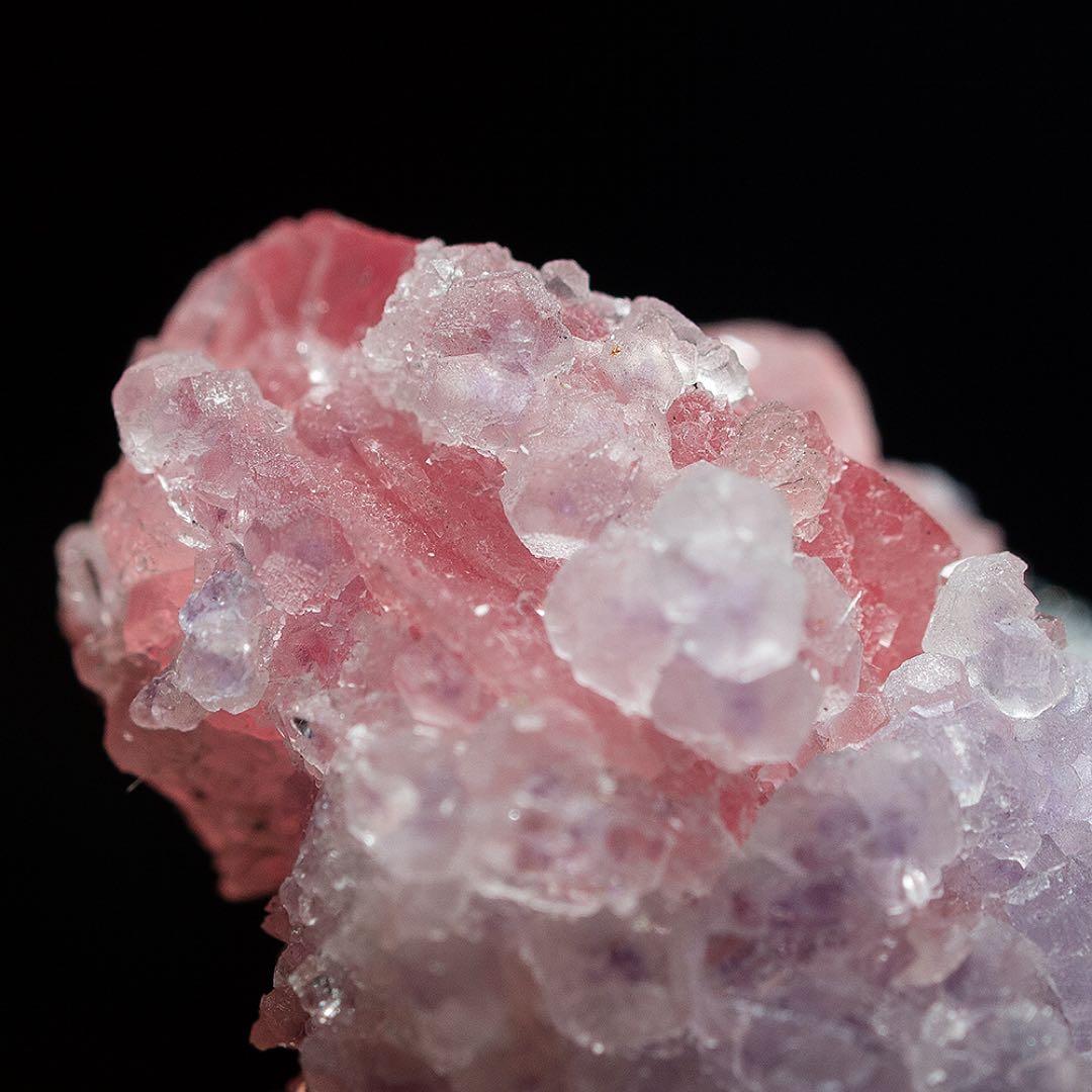 中国 ロードクロサイト フローライト 天然石 原石 鉱物標本 鉱石 蛍石 724