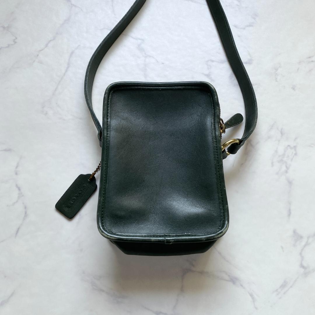 COACH オールドコーチ ショルダーバッグ クロスボディ USA製 グリーン