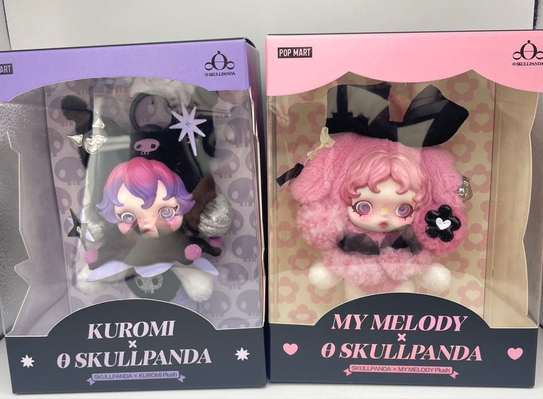 Kuromi & My Melody SKULLPANDA ぬいぐるみ