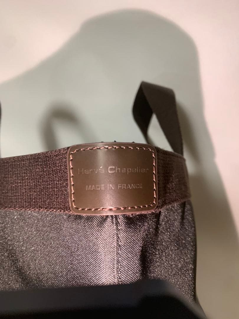 エルベシャプリエ 707c ノワール　ブラック舟形 トートバッグ M