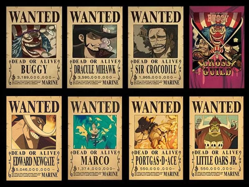 ワンピース　手配書　懸賞金ポスター　89枚セット