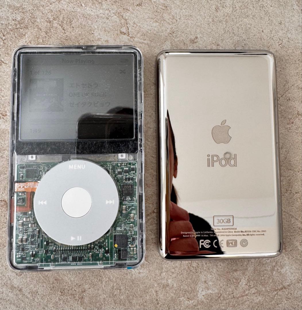 iPod classic 第5世代 カスタム 256GB 新品電池 バックパネル