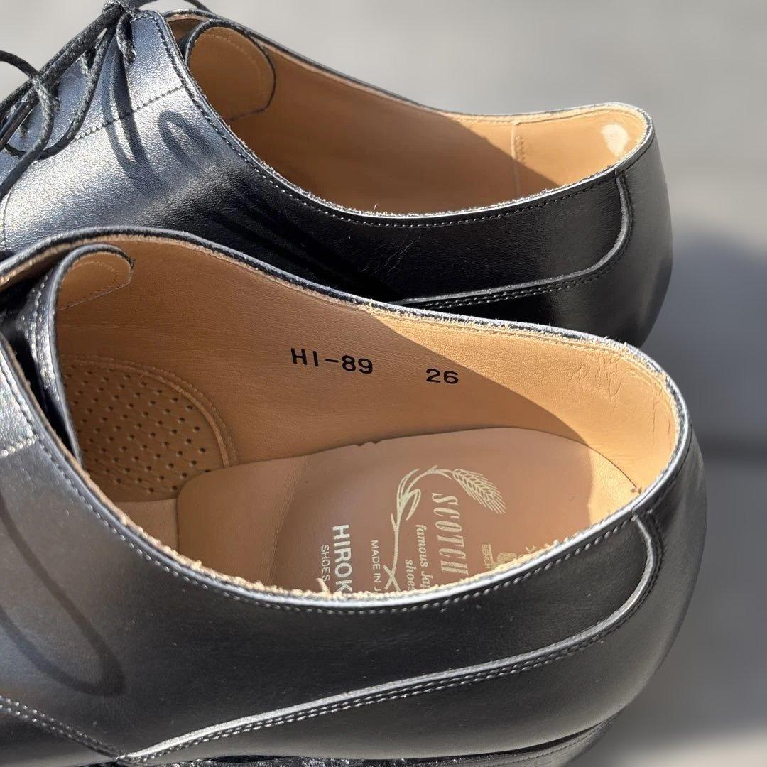 SCOTH GRAINブラックビジネスシューズ 26cm