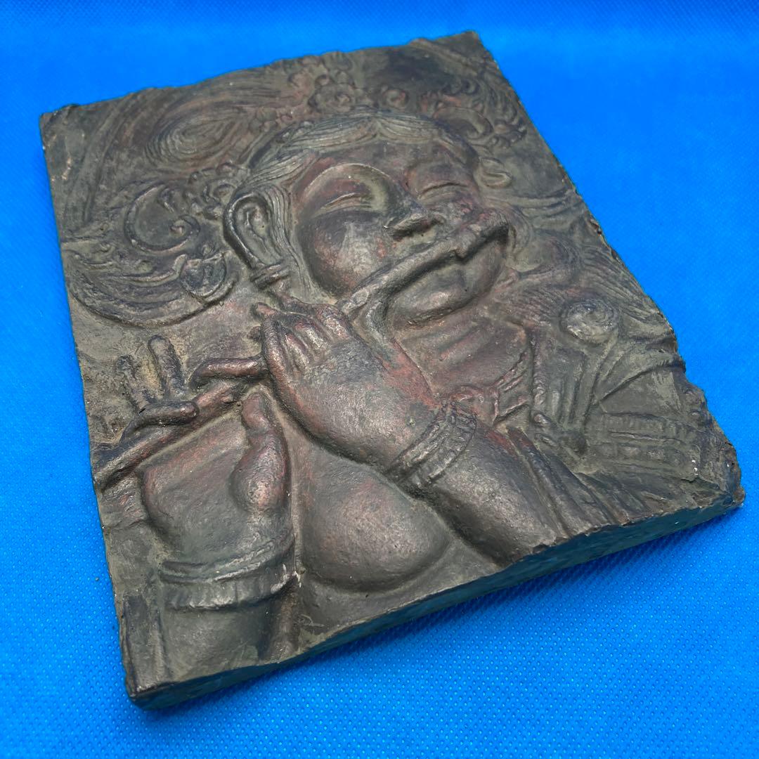 笛吹童子　奈良にて購入　焼物　陶器　1970年代　古美術　美品　18✖︎14.5