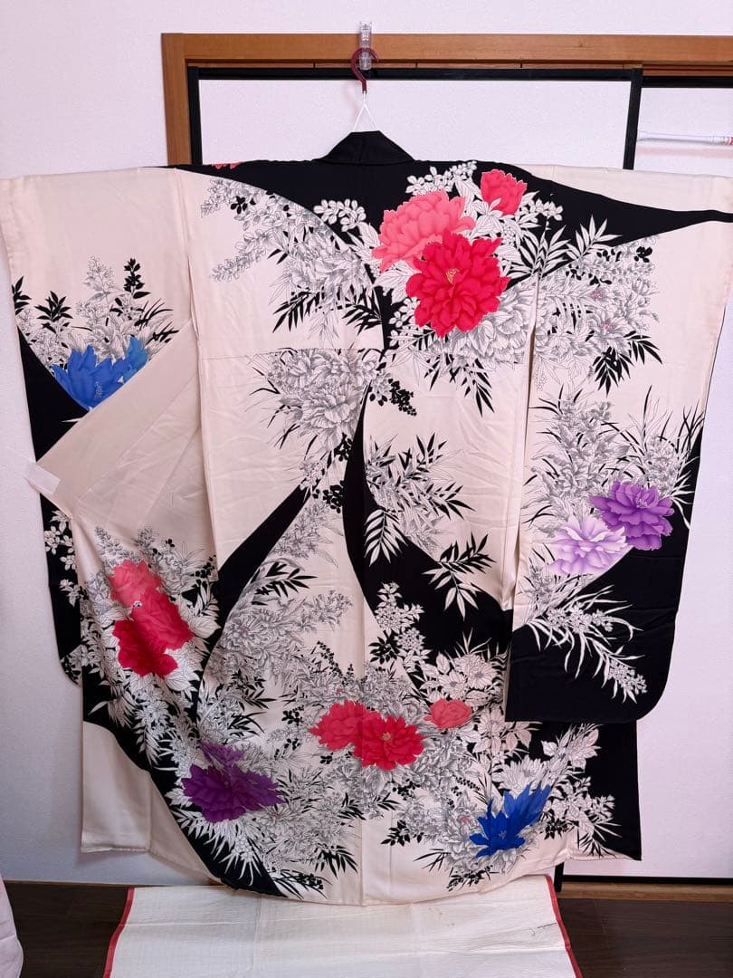 振袖フルセット　8点セット　モノトーン